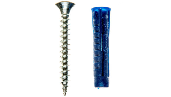 Kołek uniwersalny Rawlplug 5×25 mm z wkrętem 3,5×30 mm do wszystkich typów podłoży 4ALL-05+3530 /50szt./