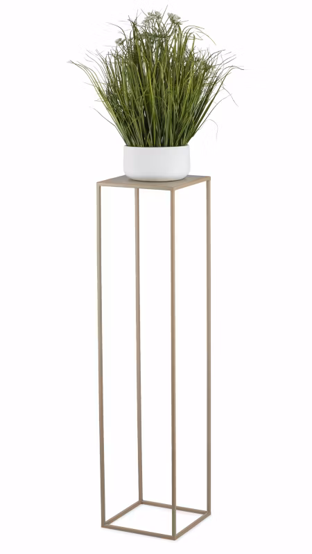 Kwietnik stojący Spring HowHomely Metalowy Beżowy 24×100 cm 1 szt.
