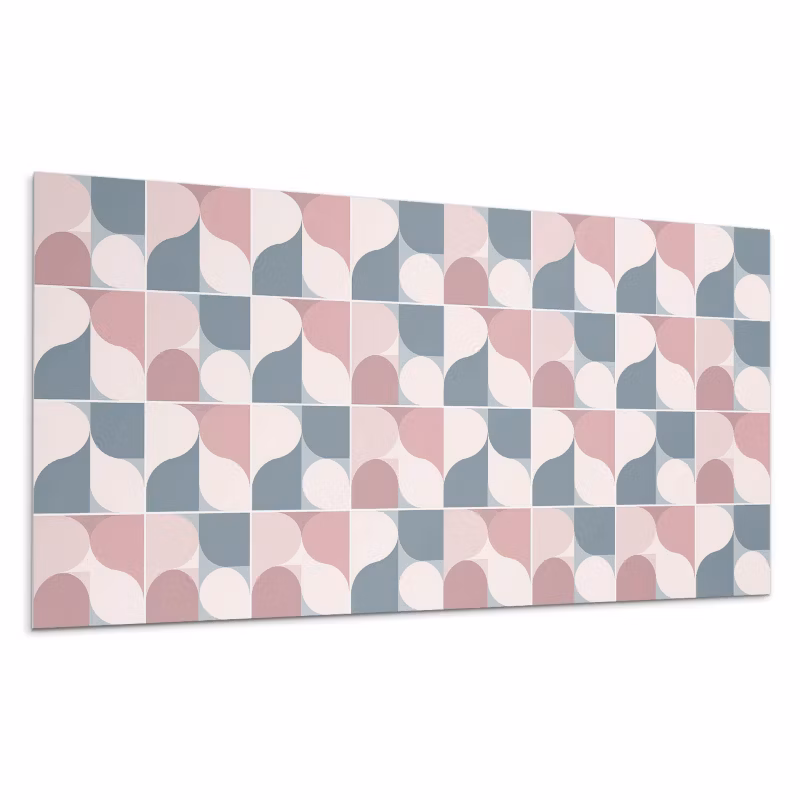 Kafelki samoprzylepne Wallfluent 40×20 cm Abstrakcyjne kształty geometryczne 10 szt.