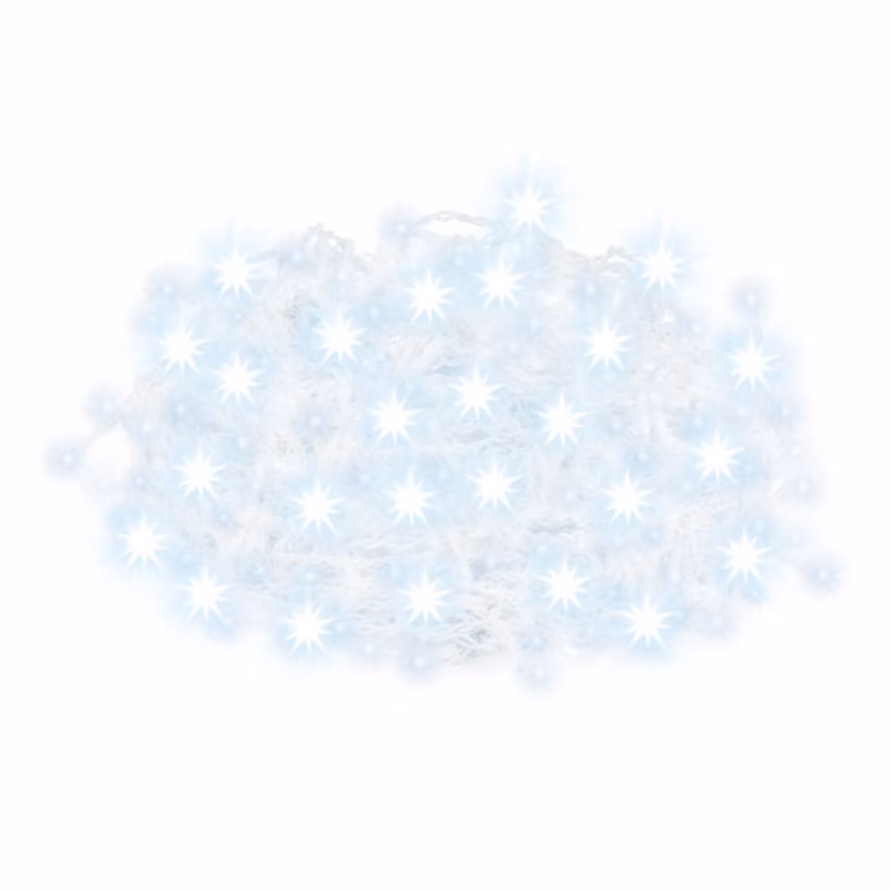 Kurtyna świetlna Springos 500 led wewnętrzno-zewnętrzna zimny biały z flash 1 szt.