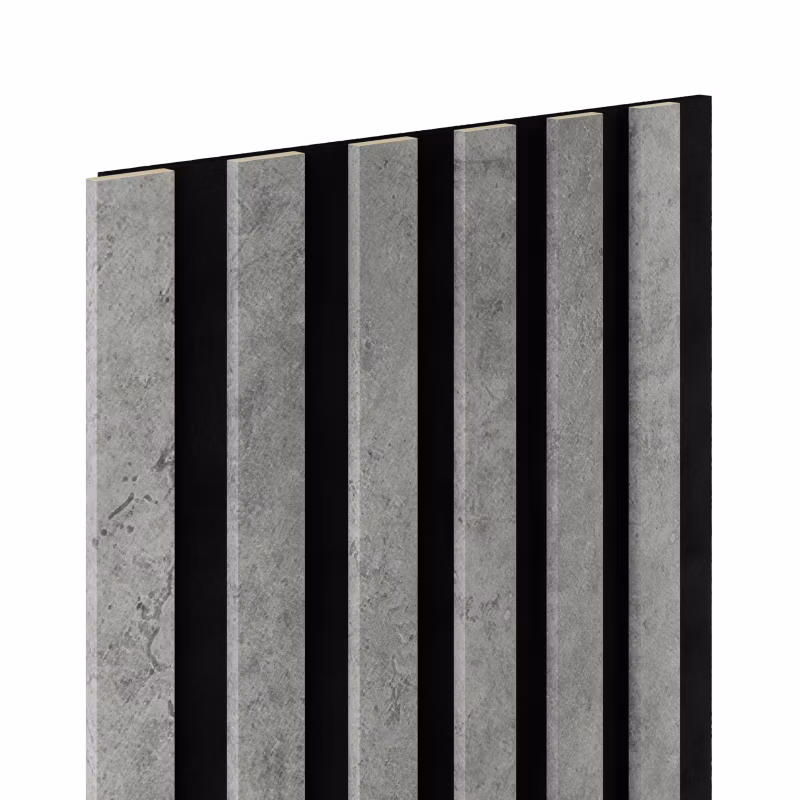 Lamele ścienne na czarnym filcu 6L Marbet Design WOODLINE SLIM 270×30 cm Loft 5 szt.