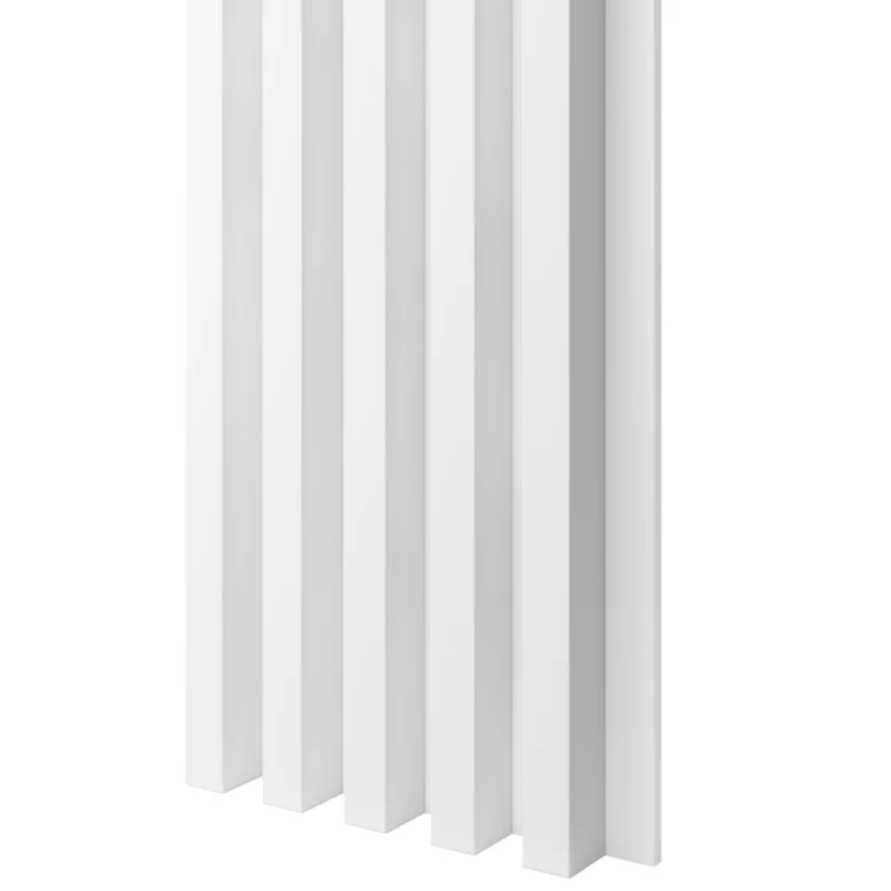 Lamele na białej płycie MDF LAMELE 3D – Biały Mat 1 szt.