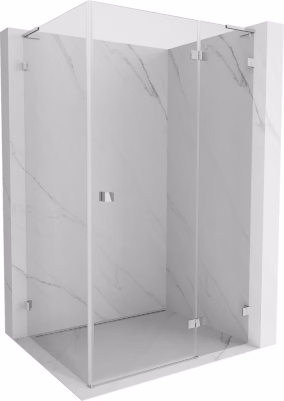 Kabina prysznicowa uchylna Mexen Lunar L transparent chrom 834L-100-090-01-00-P 1 szt.