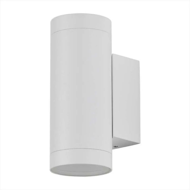 Kinkiet ścienny zewnętrzny V-TAC biały 2 x GU10 x IP54 wym: 16 x 6,5 x 9,58 cm – 1 szt.