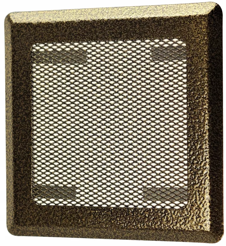 Kratka FEINZ Wentylacyjna Kominkowa Metal 16X16Cm Złoto 1 szt.
