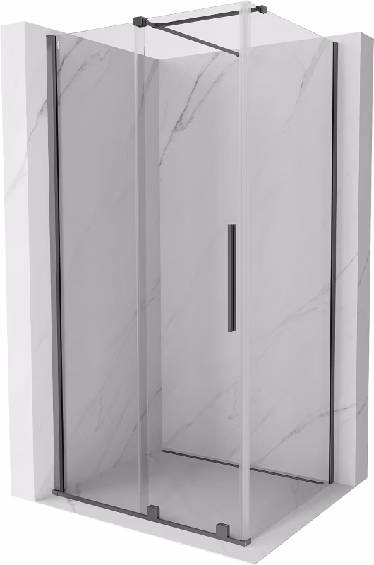 Kabina prysznicowa Mexen Velar rozsuwana 100 x 120 cm transparent gun metal 1 szt.