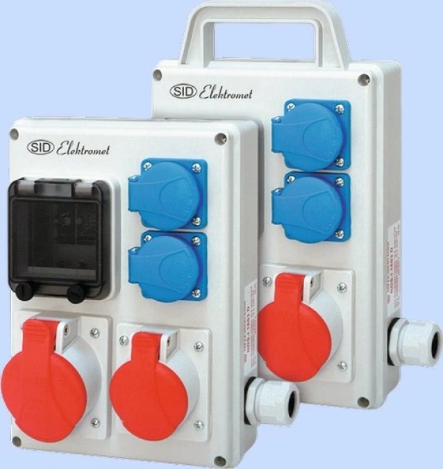 Rozdzielnica stacjonarna 32A 3P+N+Z 400V, 16A 3P+N+Z 400V, 2x16A 2P+Z 250V RPK‑2 940053