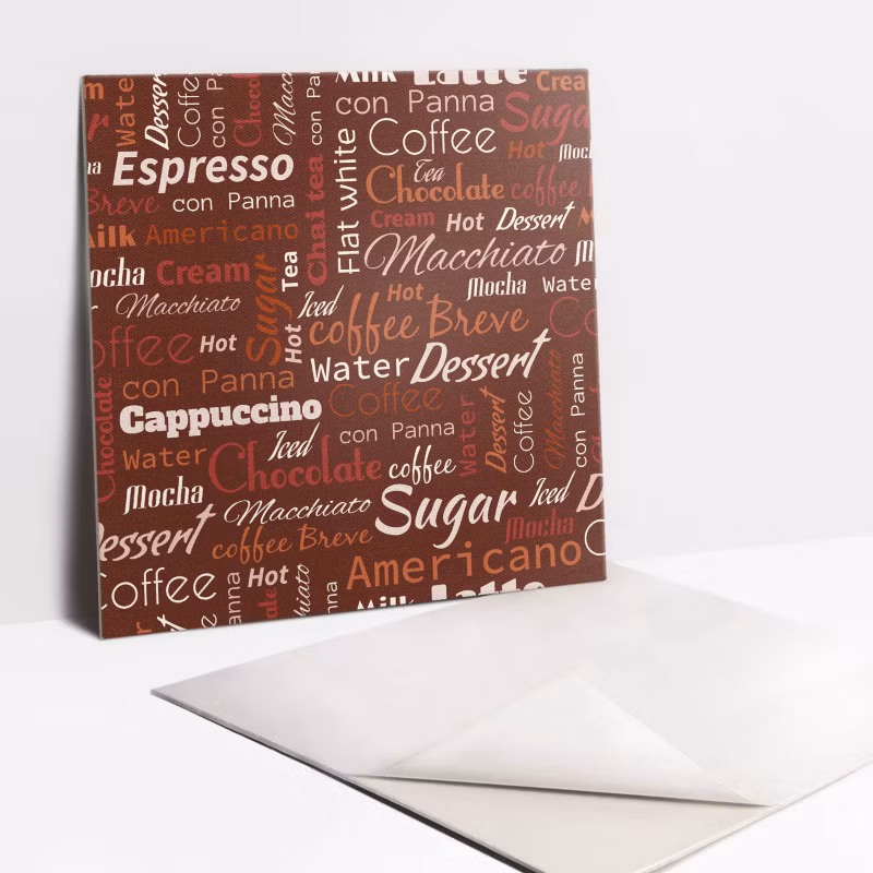 Kafelki samoprzylepne Tulup 30×30 cm Motywy i napisy kawowe 9 szt.