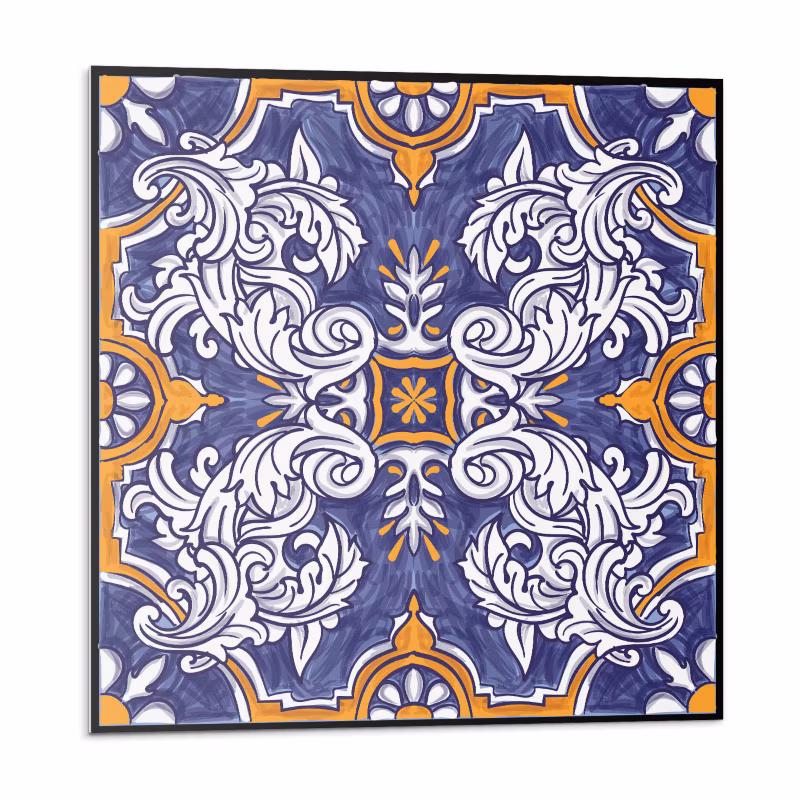 Kafelki samoprzylepne Wallfluent 20×20 cm Florystyczne wzory z detalami 20 szt.