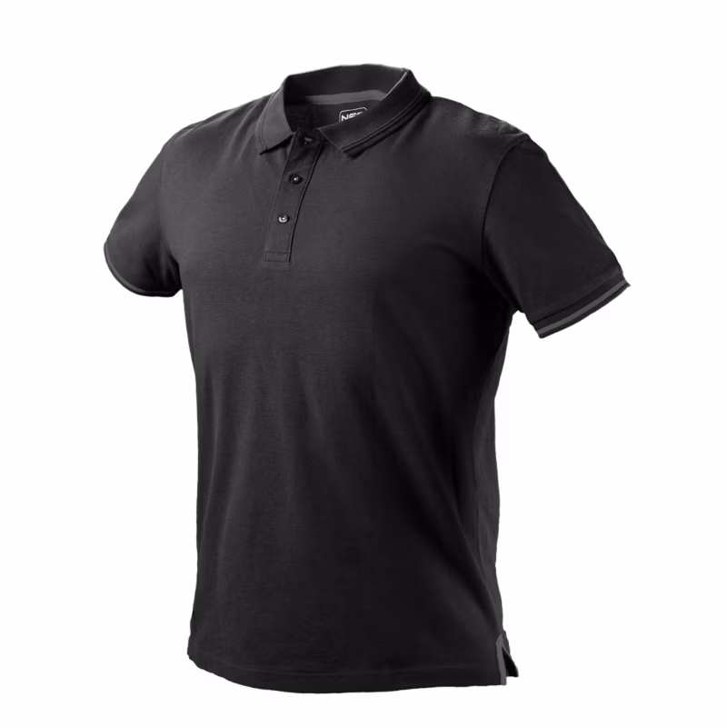 Koszulka polo Denim 100% bawełna XXL czarna 1 szt.