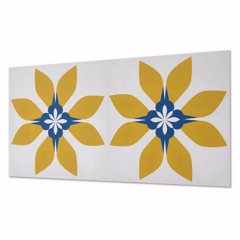 Komplet Kafelków PCV ArtPrintCave 40×20 cm Kwiatowy wzór z liśćmi 10 szt. 4070095662281