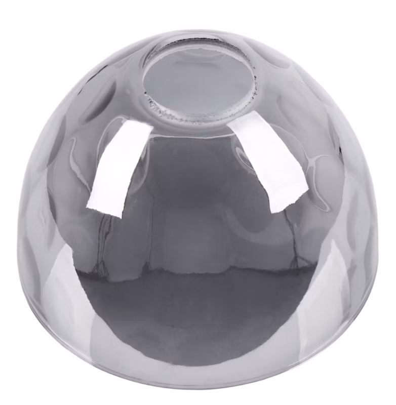 Klosz do lampy wiszącej Light Home LH Riffle E27 szary szklany 10x15cm 1szt.
