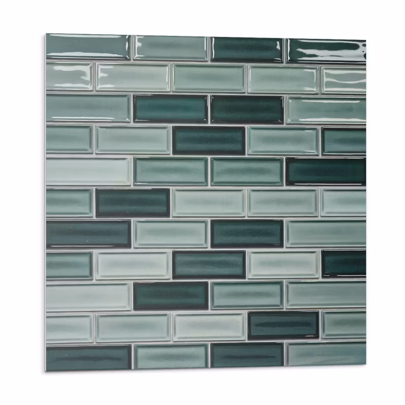 Kafelki samoprzylepne Wallfluent 20×20 cm Prostokątna mozaika w różnorodnych barwach 20 szt.