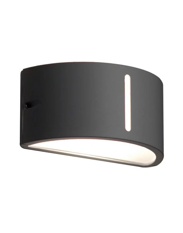 Kinkiet ścienny zewnętrzny Lutec Bonn antracytowo-biały 1 x E27 x 60W IP54 wym: 12 x 13,5 x 24,9 cm – 1 szt.