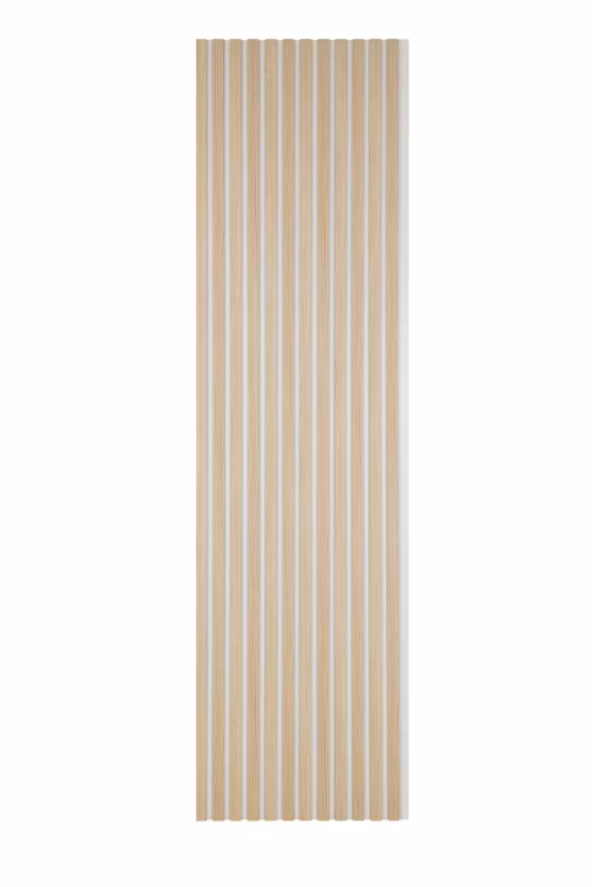 Lamele Ścienne na Płycie Białej SunWood 275x55cm Panele Dekoracyjne Kremowe Riva 1 szt.