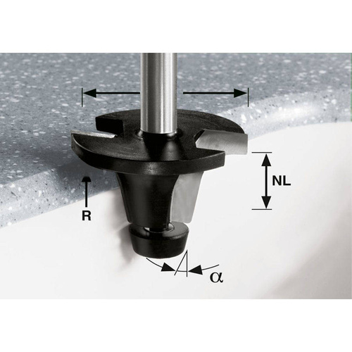 Frez do faz/z HW R 6,35/25/ 6°SS S12 Festool 492671