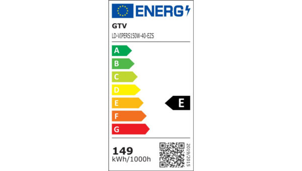 Naświetlacz LED VIPER, 150W, 15000lm AC220-240V, 50/60 Hz, PF,9, Ra80, IP65, 120, 4000K, szary