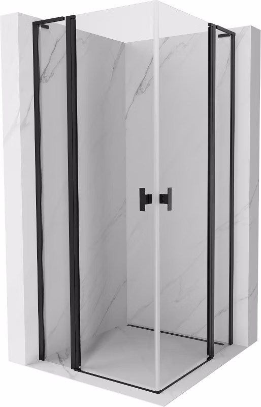 Kabina prysznicowa Mexen Mist L czarna 115×115 cm 1 szt.