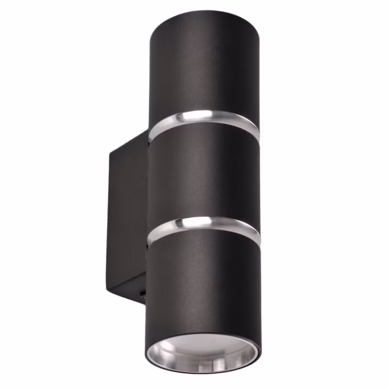 Kinkiet ścienny Polux Bamboo czarno-srebrny 2 x GU10 x 10W IP20 wym: 18 x 5,5 x 8,2 cm – 1 szt.