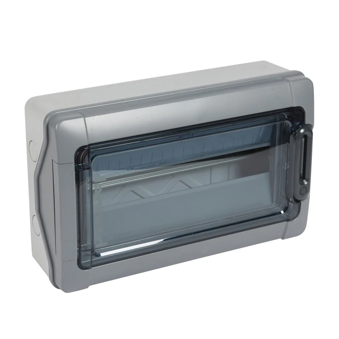 Rozdzielnica hermetyczna 1×18 natynkowa Plexo3 PV dla instalacji fotowoltaicznych 1000V DC IP65‑IK09 klasa II 414035