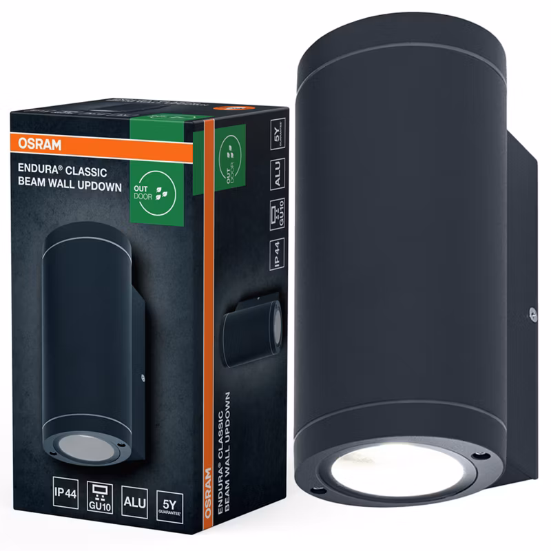 Kinkiet Ogrodowy Endura Osram Lampa Elewacyjna GU10 Szary IP44 1 szt.