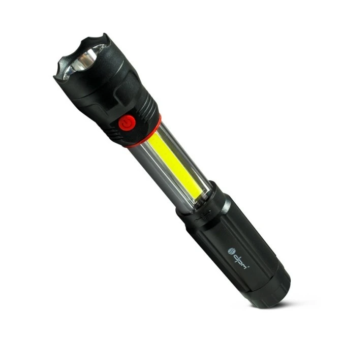 Rozsuwana latarka aluminiowa LED COB 150+50lm SP0402