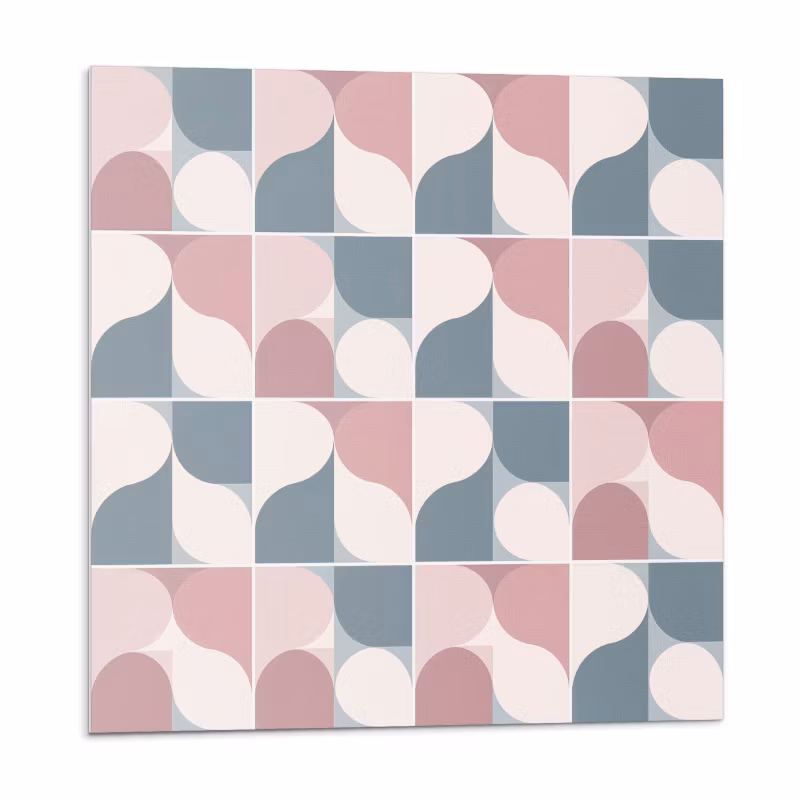 Kafelki samoprzylepne Wallfluent 30×30 cm Abstrakcyjne kształty geometryczne 9 szt.