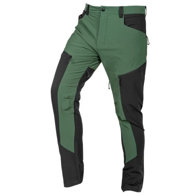 Spodnie robocze OUTDOOR, 4 way stretch, zielone‑szare, rozmiar XXL