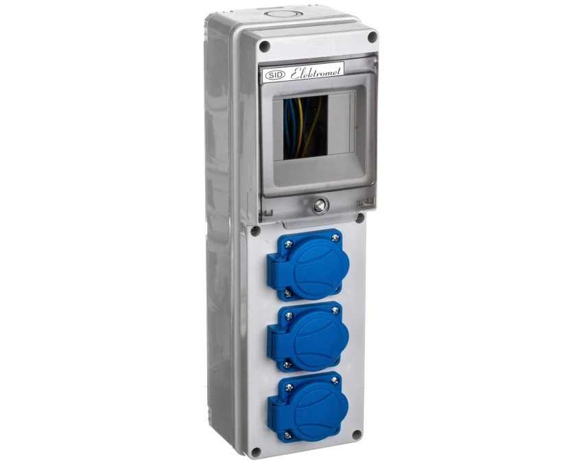 Rozdzielnica budowlana 4 moduły, 3x16A 2P+Z RSE‑01 IP54 942060
