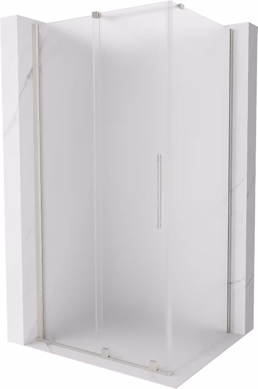Kabina prysznicowa Mexen Velar rozsuwana 100 x 120 cm szron nikiel szczotkowany 1 szt.