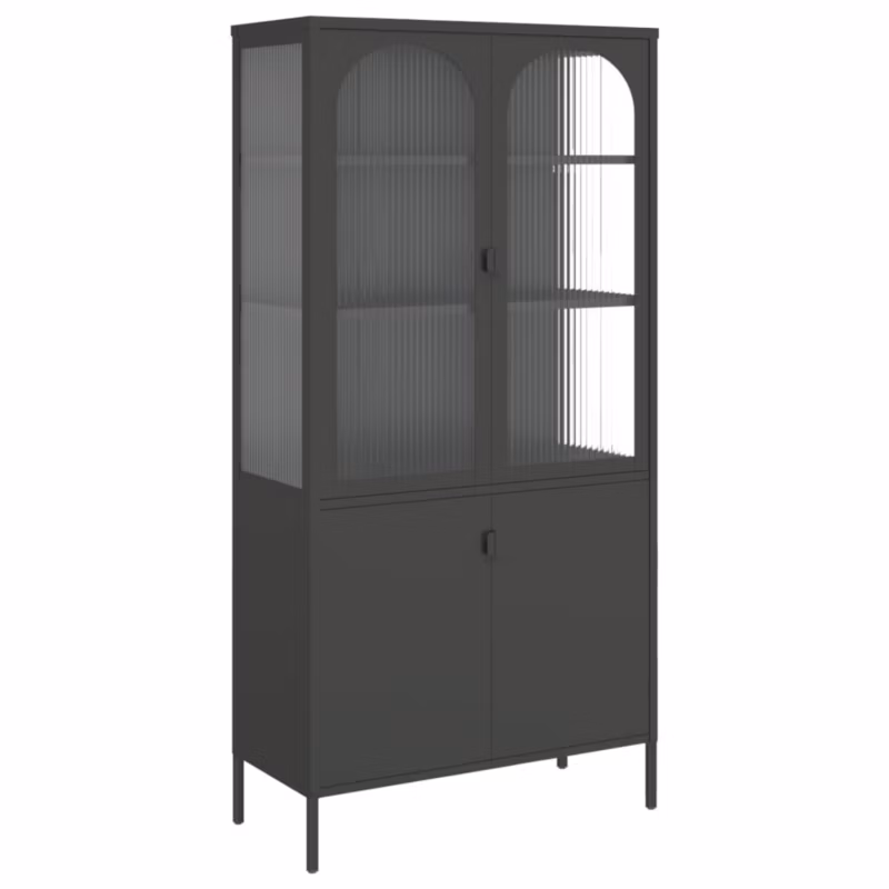 Kredens vidaxl 353000 czarny 2 szt