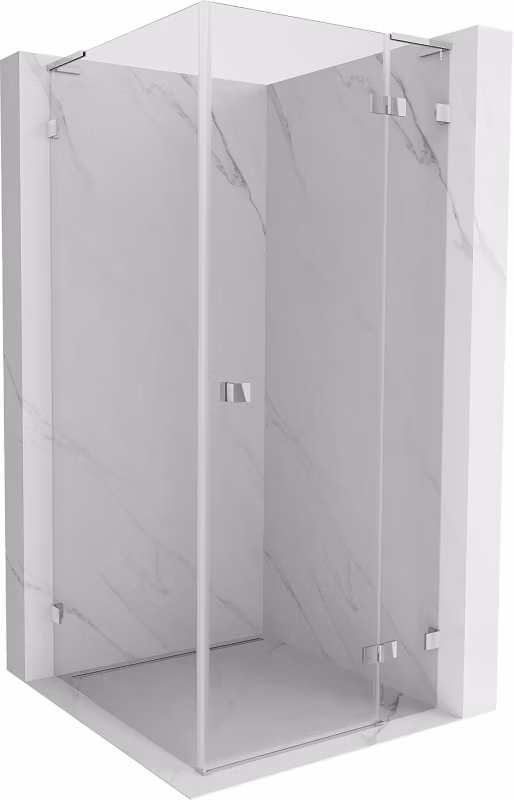 Kabina prysznicowa uchylna Mexen Lunar L chrom transparent 834L-080-080-01-00-P 1 szt.