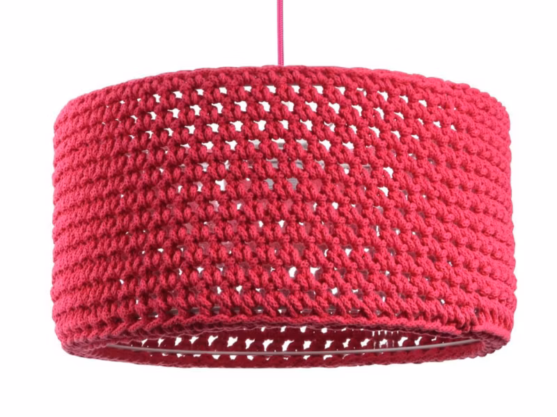Lampa Bps Koncept wisząca COTTON 40 czerwona 1 szt