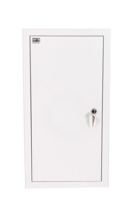 Rozdzielnia podtynkowa metalowa 1 X TL 3F + 11 zabezpieczeń zamek pełne drzwi RAL 9003 A‑RW12/PD
