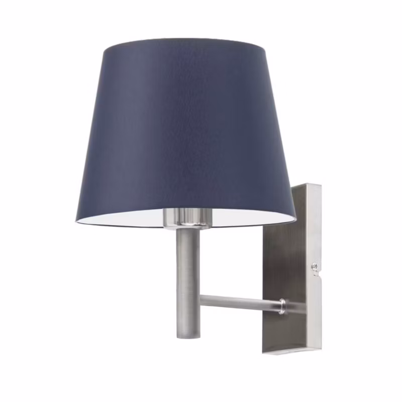 Kinkiet Volta Light Factory Grand Granatowy/Stal szczotkowana Abażur 1xE27 1szt.