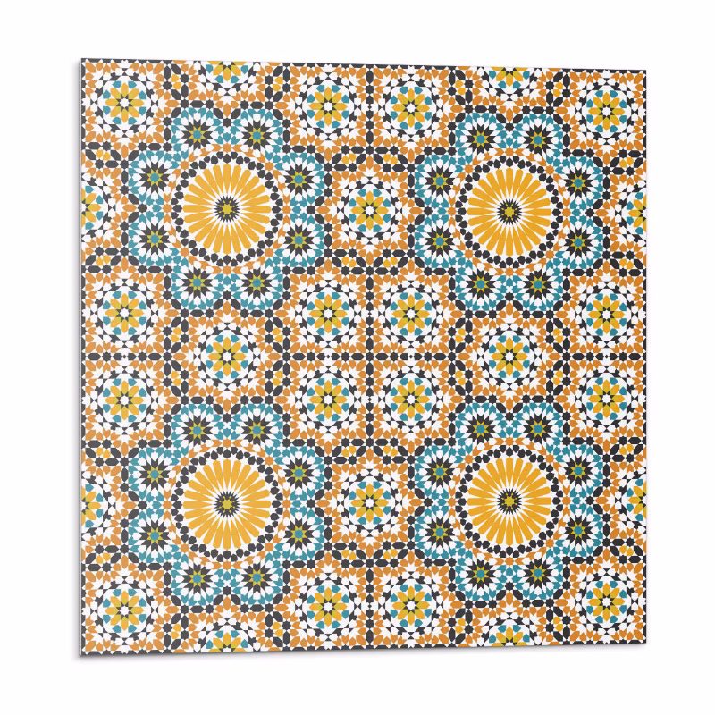 Kafelki samoprzylepne Wallfluent 30×30 cm Kwintesencja mozaiki w kwiatowej odsłonie 9 szt.