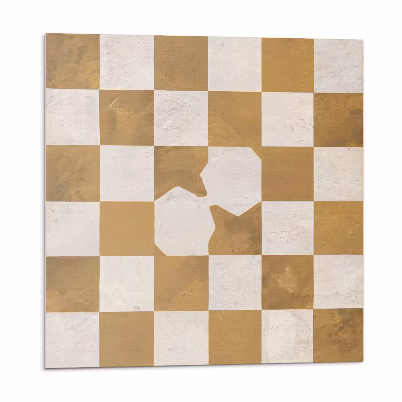 Kafelki samoprzylepne Wallfluent 30×30 cm Dynamiczny motyw szachownicy 9 szt.