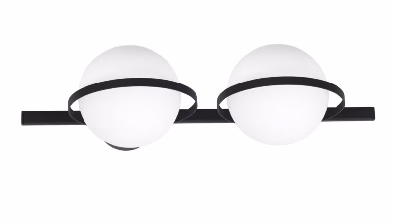 Kinkiet ścienny Aldex Drops czarno-biały 2 x E14 x 40W IP20 wym: 19 x 53 x 21 cm – 1 szt.