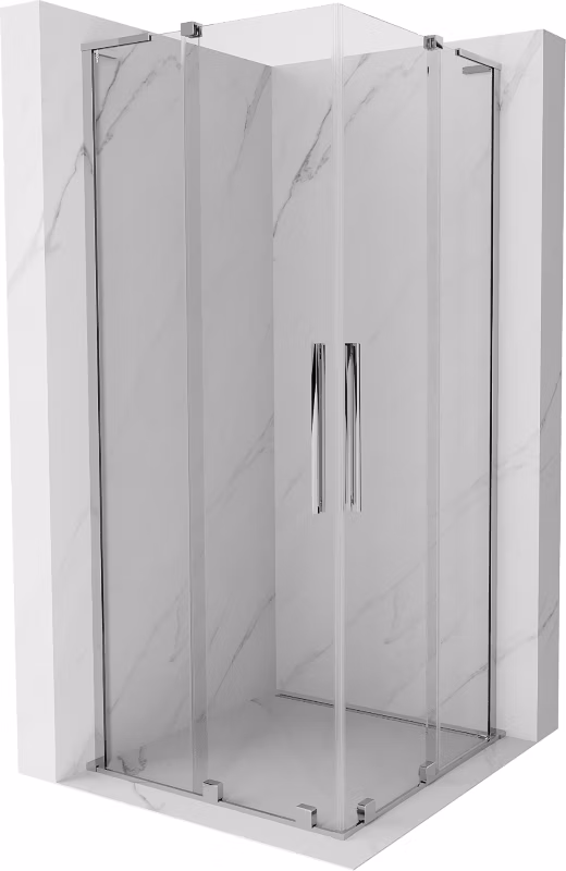Kabina prysznicowa Mexen Velar L Duo rozsuwana 100 x 100 cm transparent chrom 1 szt.