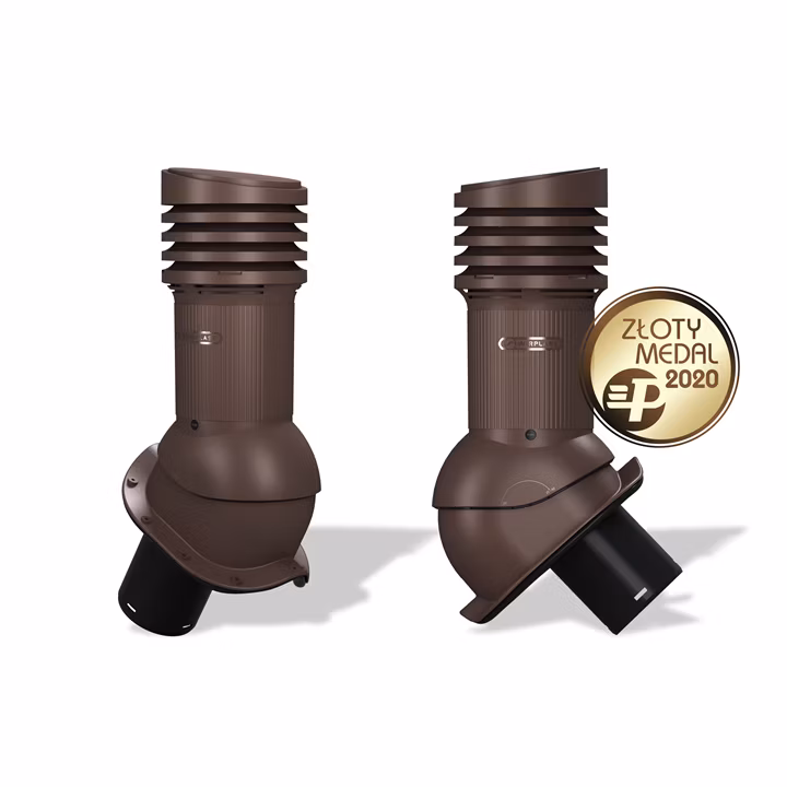 Kominek wentylacyjny WIRPLAST PERFEKTA EVO 125mm IZOLOWANY do blachodachówki i trapezu wentylacja 1szt.