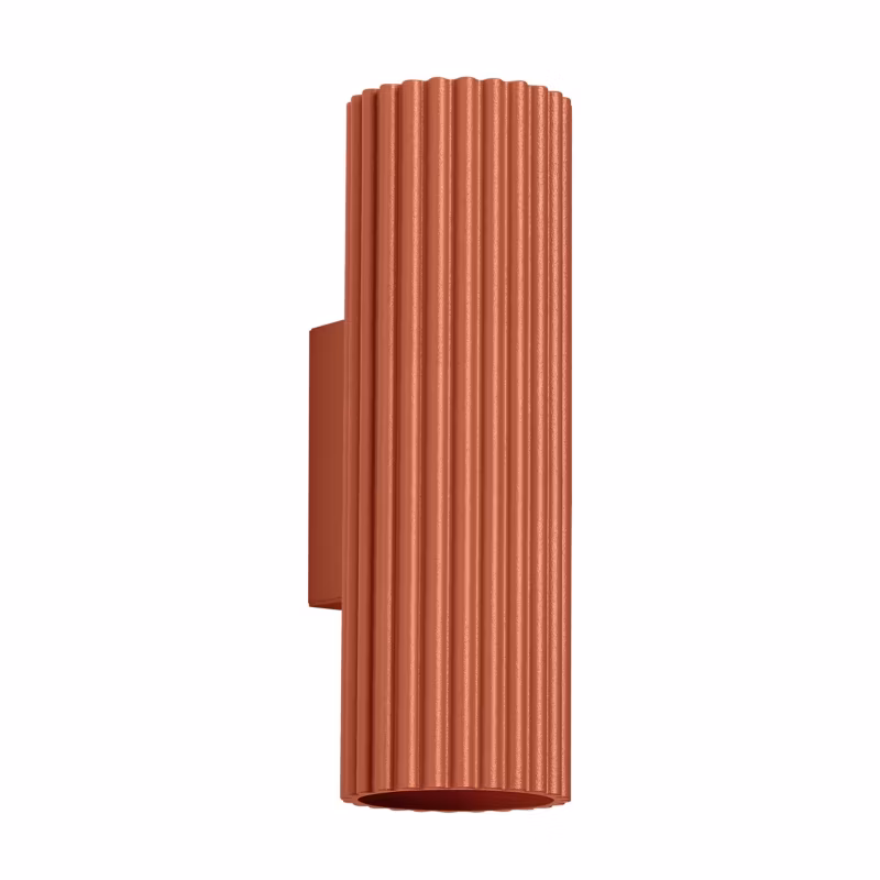 Kinkiet ścienny Sollux Lighting Karbon ochra czerwona góra-dół 2 x GU10 x 10W IP20 wym: 20 x 6,5 x 8,5 cm – 1 szt.