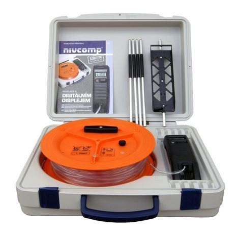 Elektroniczna poziomica wężowa NC-H25-00 HS Nivcomp + tyczka