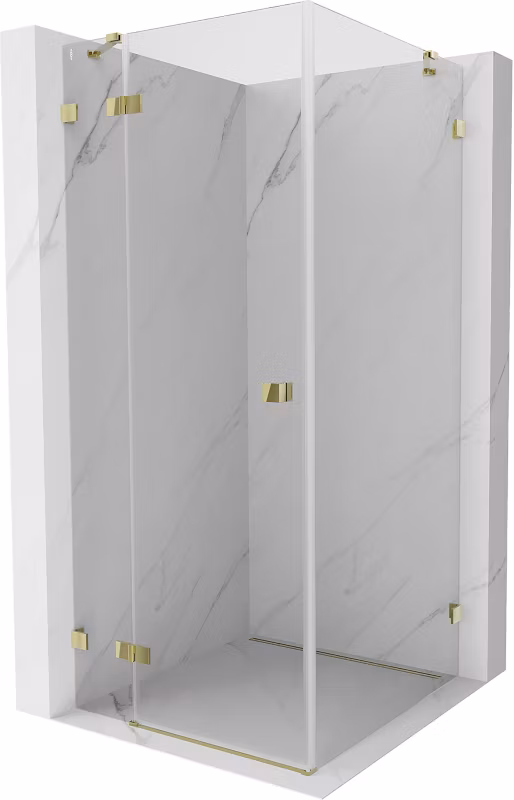 Kabina prysznicowa Mexen Lunar złota 90×90 cm 834-090-090-50-00-L 1 szt.