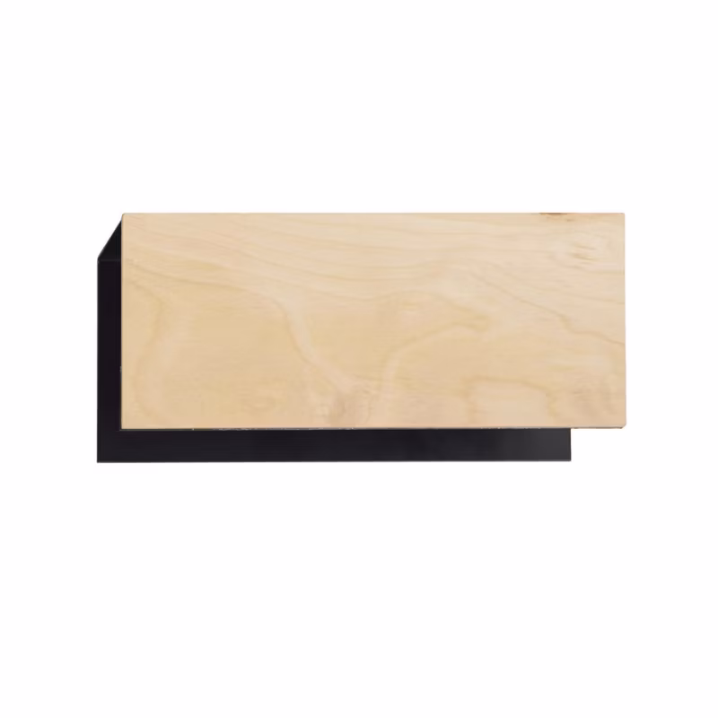 Kinkiet ścienny Emibig Carlo jasne drewno-czarny 1 x E27 x 15W IP20 wym: 10 x 24 cm – 1 szt.