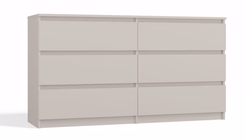 Komoda Topeshop Malwa M6 140 Kaszmir Beż 40x138x75 cm 1 szt.