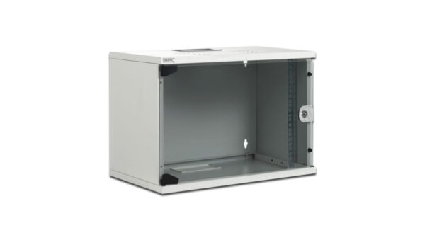 Szafa krosowa SoHo wisząca niedzielona 19 cali 9U 520×400 szara, niezmontowana DN-19 09-U-S-1