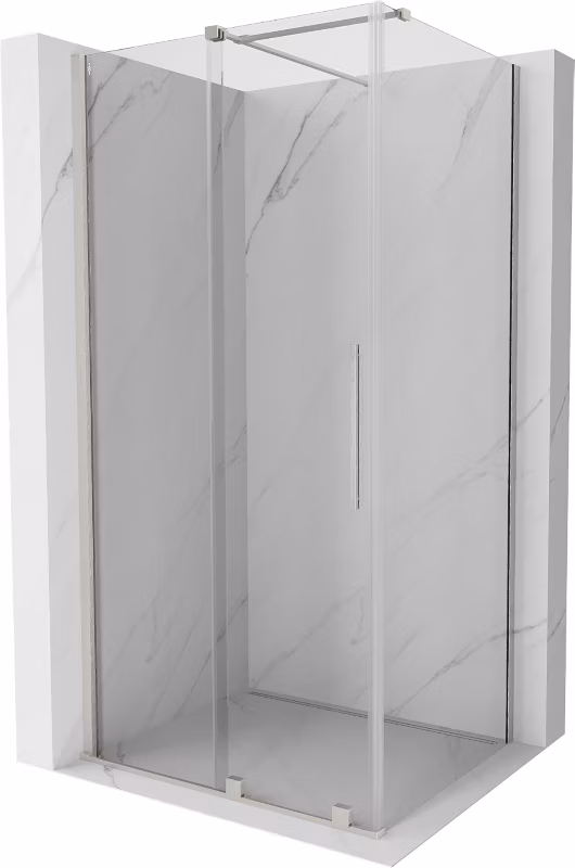 Kabina prysznicowa Mexen Velar rozsuwana 130 x 100 cm transparent nikiel szczotkowany 1 szt.