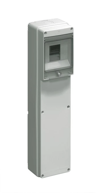 Rozdzielnia budowlana pusta 4 mod.3 gniazda bez otworów szara EC69002