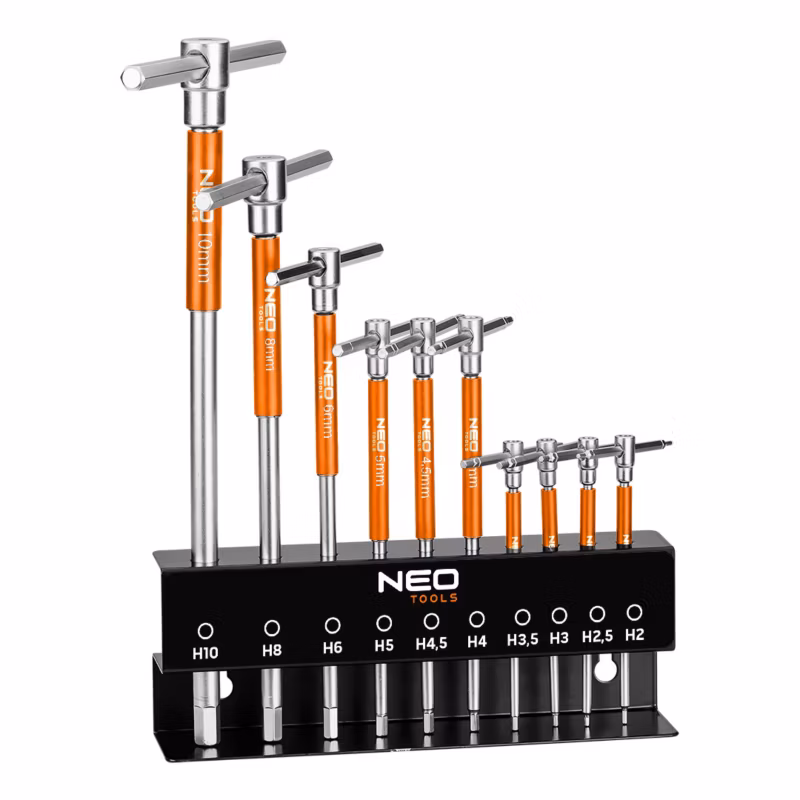 Klucze trzpieniowe z przetyczką NEO TOOLS 10 szt. w stojaku 2 – 10 mm 1 kpl