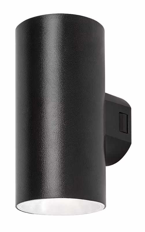 Kinkiet ścienny zewnętrzny Rabalux Urfa czarno-biały LED 18W 2700K-6500K 1800lm tuba IP65 wym: 16 x 7,5 x 10 cm – 1 szt.